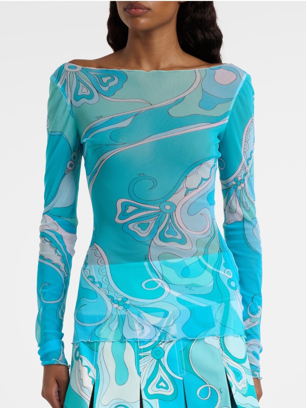 Emilio Pucci Pucci
Orchidee sheer top